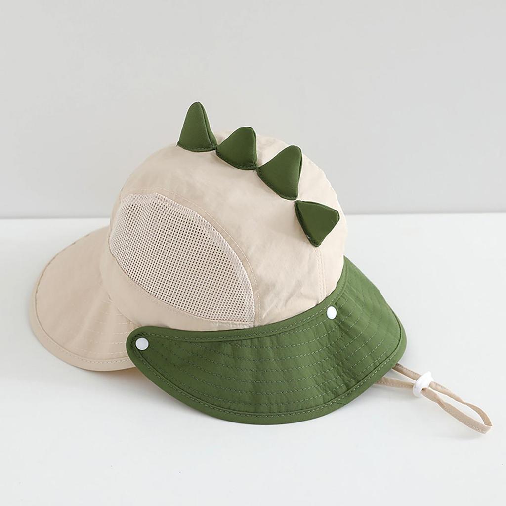 Cute Cartoon Animals Baby Bucket Hat Summer Mesh Breathable Wide Brim Sunshade Fisherman Cap Kids Boy Girl Outdoor Sun Visor Basin Hat