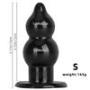 Extra Large Black Tapered Anal Plug for Stretching, Fisting, Men & Women – Super Wide Design for Relaxed Play
