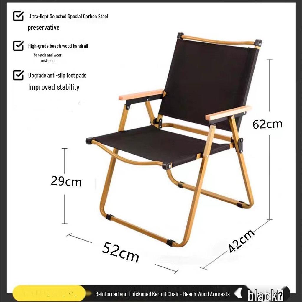 Portable Folding Outdoor Chair with Detachable Backrest for Camping, Fishing, Beach & Leisure