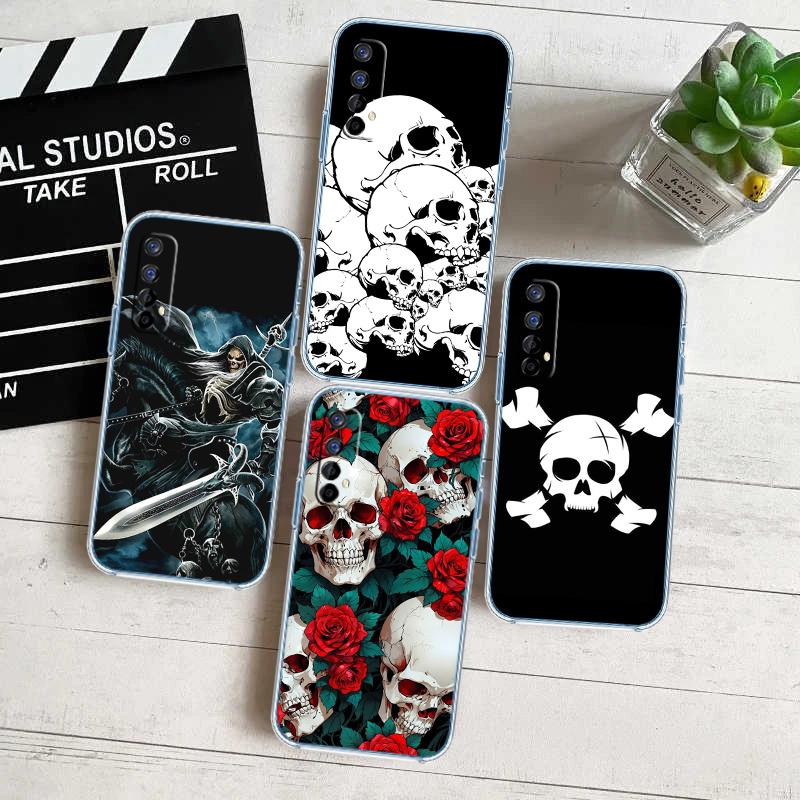 Skeleton Skull Transparent Phone Case for Motorola Moto G40 G04 G05 One Ace Action Fusion + Plus Hyper Macro Vision Zoom