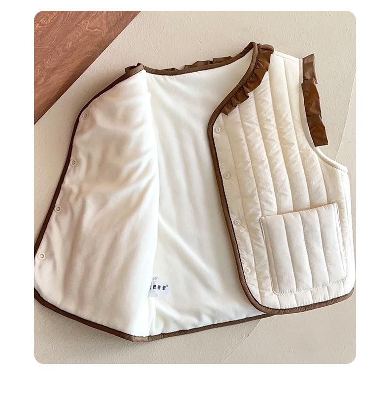 Kids' Warm Cotton-Padded Vest – Versatile Outerwear for Boys and Girls