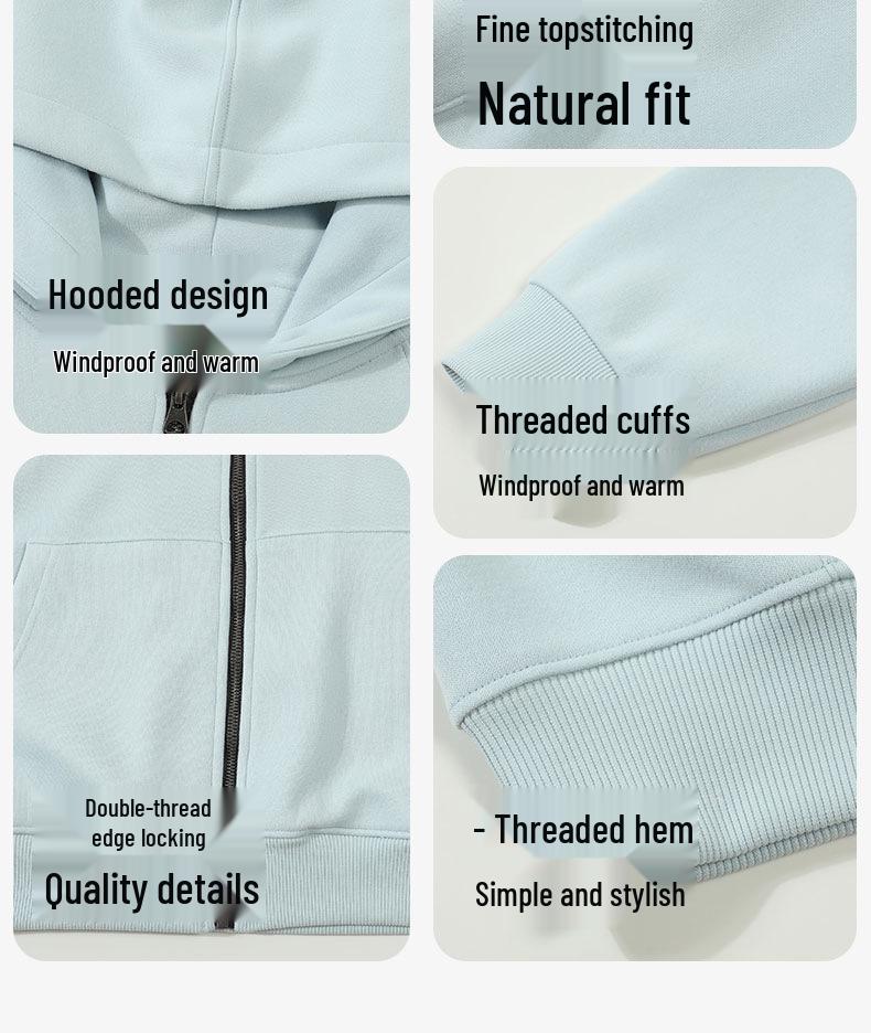 Unisex Striped Zip-Up Hooded Cardigan - Spring/Autumn Fashion Streetwear