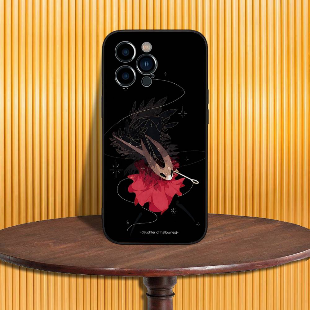

H-Hollow K-Knight S-Silksong Hornet Phone Case For iPhone 17,16,15,14,13,12,11,Pro,Max,Plus,X,XS,SE4,E,Mini,Soft Black Case iPhone15