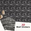 3D Waterproof Self-adhesive Brick Patterned Wallpaper 38.5X35cm Vintage Color Living Room Wall Sticker