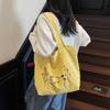 Summer Large-capacity Commuter Shoulder Tote Bag Women's New Fashion Embroidery Cloth Bag Bag Underarm Bag