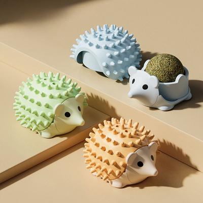 Original New Cat Toy Hedgehog Itching Device Grinding Teeth Licking Le Cat Mint Ball Toy Cat Self Hi Toy