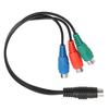 S Video 7 Pin Erkek - 3RCA Dişi Kablo Yüksek Doğruluk 7 Pin - AV Kablosu Ses Adaptör Kablosu 0.9ft