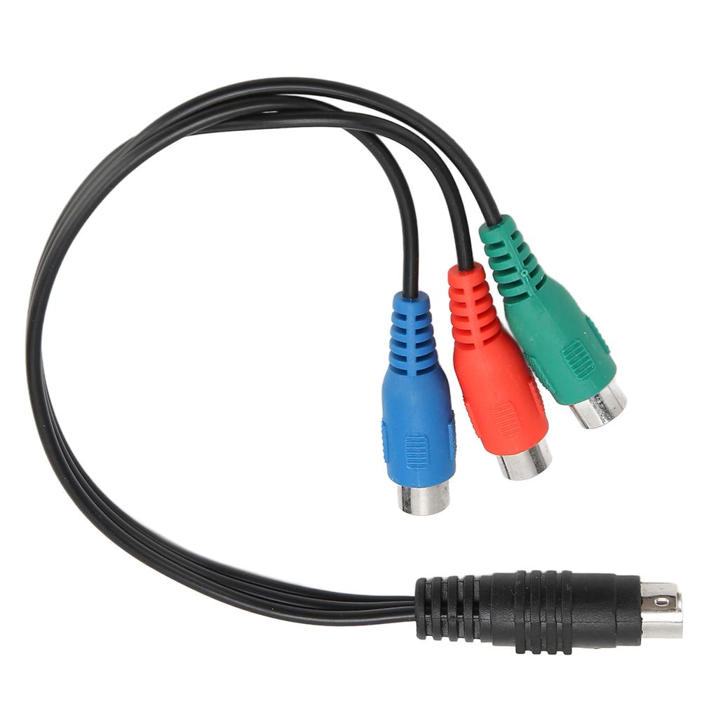 S Video 7 Pin Erkek - 3RCA Dişi Kablo Yüksek Doğruluk 7 Pin - AV Kablosu Ses Adaptör Kablosu 0.9ft