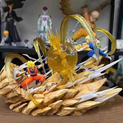 Anime Figurine GK Sky Top Wcf Goku VS Vegeta Battle Action Figures PVC Collection Model Toys Ornamen Gifts