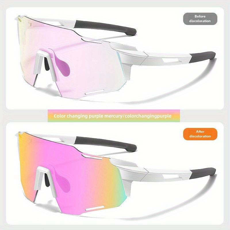 Color-changing photosensitive myopia sunglasses sunglasses glasses cycling sports men and women can protect their eyes and prevent wind without polari