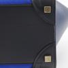 CELINE Luggage micro shopper Handbag 167793 By color Black / blue Calfskin Women Used