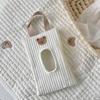 Cartoon Animal Flip Cover Tissue Box Wet Wipes Case Car Hanging Bag Paper Holder Storage Removable Napkin Storage Hanging Box