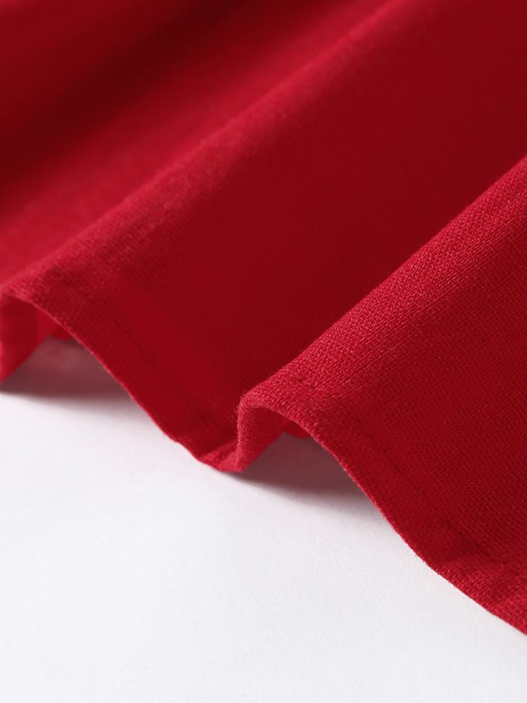 Красная вышивка в форме рыбы Женские платья свободный бретель без рукавов спинки — фото 11