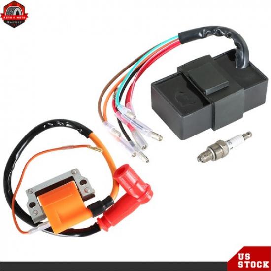 For Yamaha G1 Ignition Coil CDI Box Spark Plug 1979-1986 Gas Golf Cart 2 Cycle