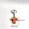 Olivenholz Kreuz Schlüsselanhänger Kreative Handarbeit Holz Kreuz Anhänger DIY Dekoration Anhänger Urlaub Geschenk