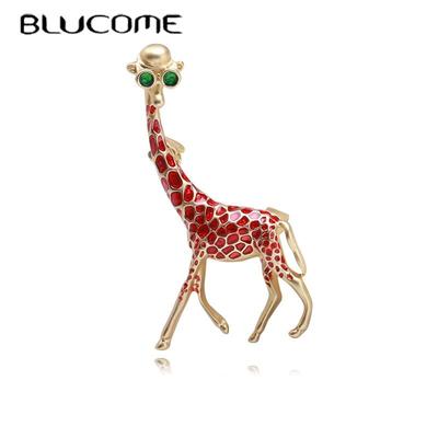 Accessori per personalità vintage Spilla a giraffa Cappotto carino Bottoni versatili alla moda da donna
