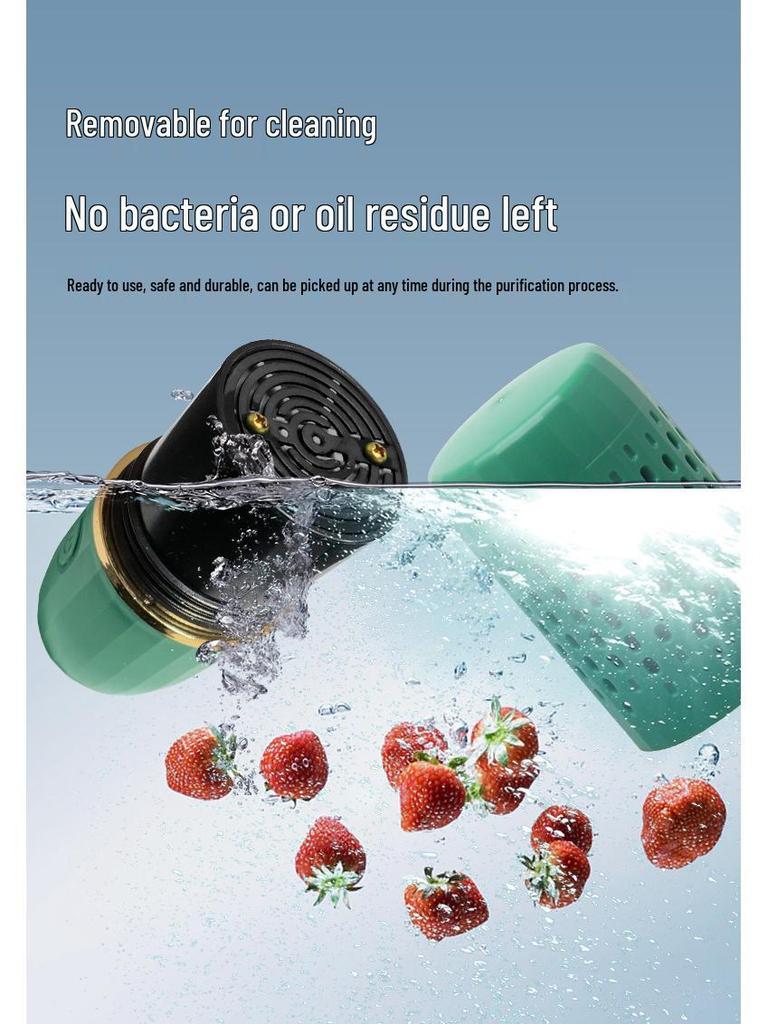 Automatic Wireless Fruit & Vegetable Washer: Portable Capsule for Pesticide and Residue Removal, Sterilization, and Disinfection