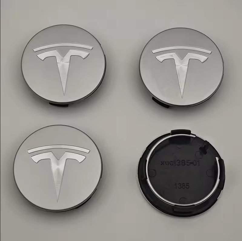 56mm 4 Piece Wheel Tire Center Cap Logo for Tesla Original Hub Caps Model3 Model Y Model S X High Quality Auto Accessories
