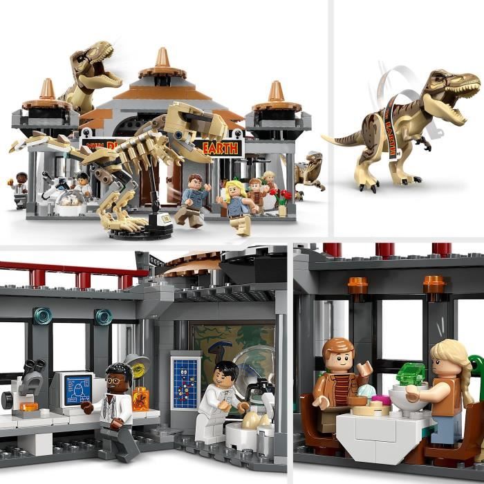 LEGO® Jurassic Park 76961 Das Besucherzentrum : Der Angriff des T. Rex und Velociraptor, Spielzeug