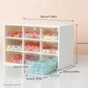 9-Schubladen Handgefertigte Perlen Aufbewahrungsbox Transparente Schubladen Schmuck Make-up Kleine Gegenstände Mädchen Haarschmuck Stapelbarer Organizer