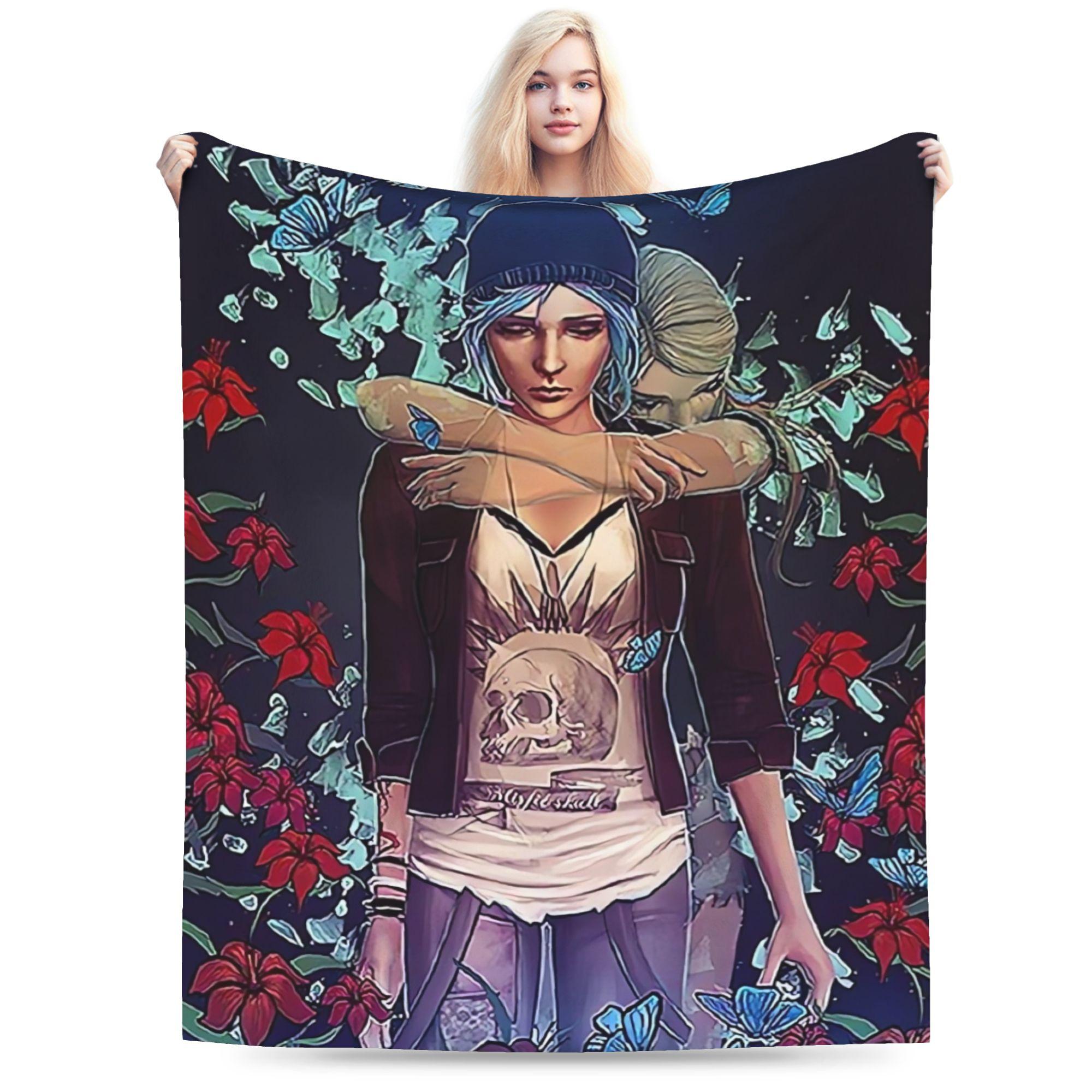 Jessica Chen Unisex Life Is Strange Soft Blanket Kids Adult Plush Throw Blanket Aesthetic Living Room Flannel Bedspread Sofa Bed Cover