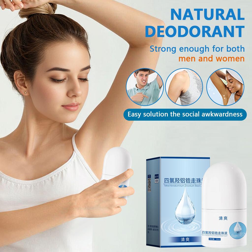 Unisex Antiperspirant Deodorant Portable Easy To Use Fast Absorption And Care For Sensitive Skin, Summer Date, Valentine's Day Gift 30ml