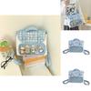 Cinnamoroll School Bag Blue Cartoon And Geometric Pattern For Daily Commuting