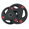 Rubber Coated Tri-Grip Barbell Plate