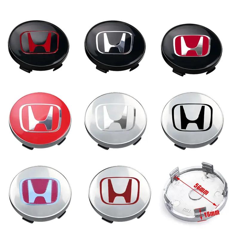 4pcs 56/60mm Car Wheel Center Cover Hub Caps Badge Auto Accessorie For Honda Mugen INSPIRE VTEC DOHC Modulo Vezel CITY CIVIC RR