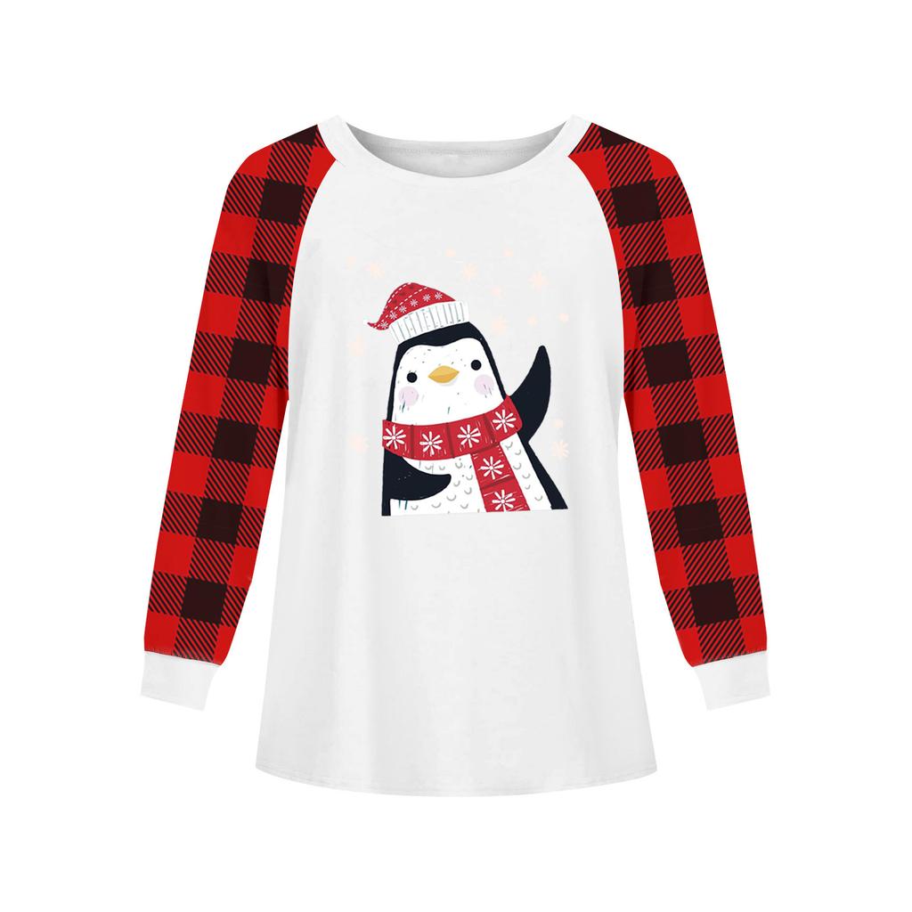 Girls Long Sleeve Christmas Day T Shirts Kids Fall Tops Crewneck Basic Tees 5-14Y
