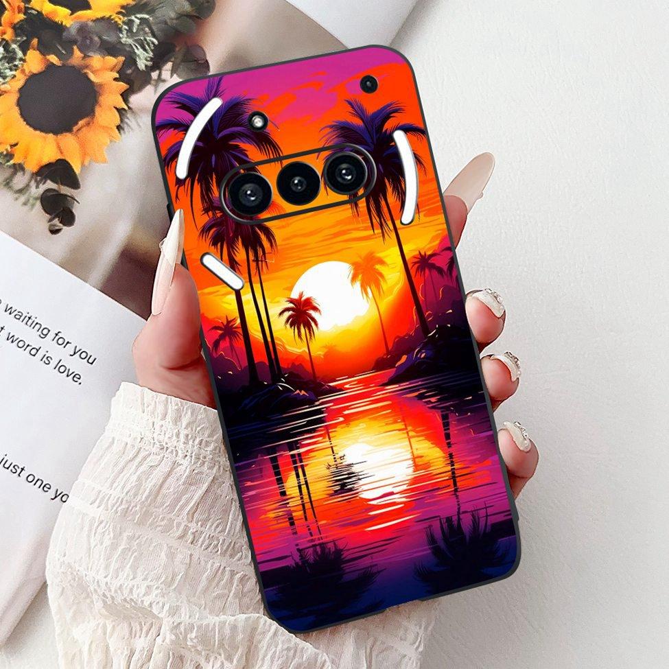 Téléphone pour rien (3a) A059 Coque Pour Nothing Phone 3a Étui Silicone Mode Luxe Fleurs Chat Mignon Drôle Peint Pare-chocs Souple