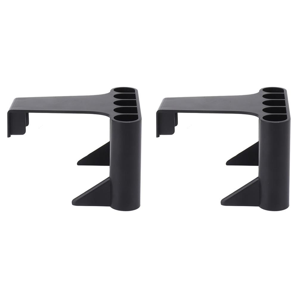 2pcs ABS Aquarium Plant Holder 5 Holes black Fish Tank Plant Holder Hook 2.32in Hanging Aquatic Plant Holder
