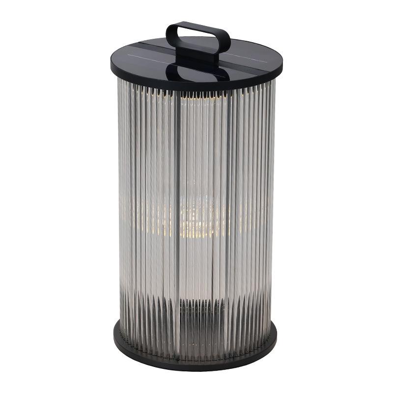 New Chinese Style Solar Outdoor Pillar Light for Villa Courtyard Entrance