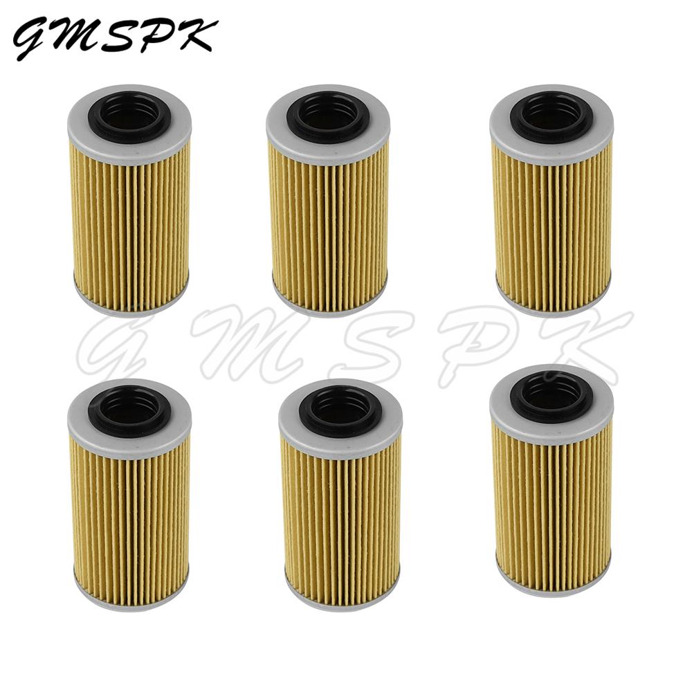 1/2/4/6PCS Oil Filter Element Fit for Sea-Doo Wake Pro GTS RXT GTX GTI SE Limited RXP RXT IS X 4-Tec 130 155 185 215 255 230 260