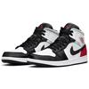 Air Jordan 1 Mid SE Red Black Toe Men Sneakers White Light-Smoke-Grey Gym-Red 852542-100