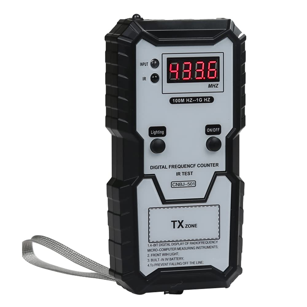Autoschlüssel Infrarot-Frequenztester 100 M-1 GHz Digitales elektronisches Infrarot-Frequenzzähler-Testgerät mit Beleuchtung