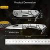 WXCOO Folding Knife Butcher Multi-function Kitchen Cutlery Meat Cleaver BBQ Cutter Fruit Knife Pocket Knife Kitchen Accessories
