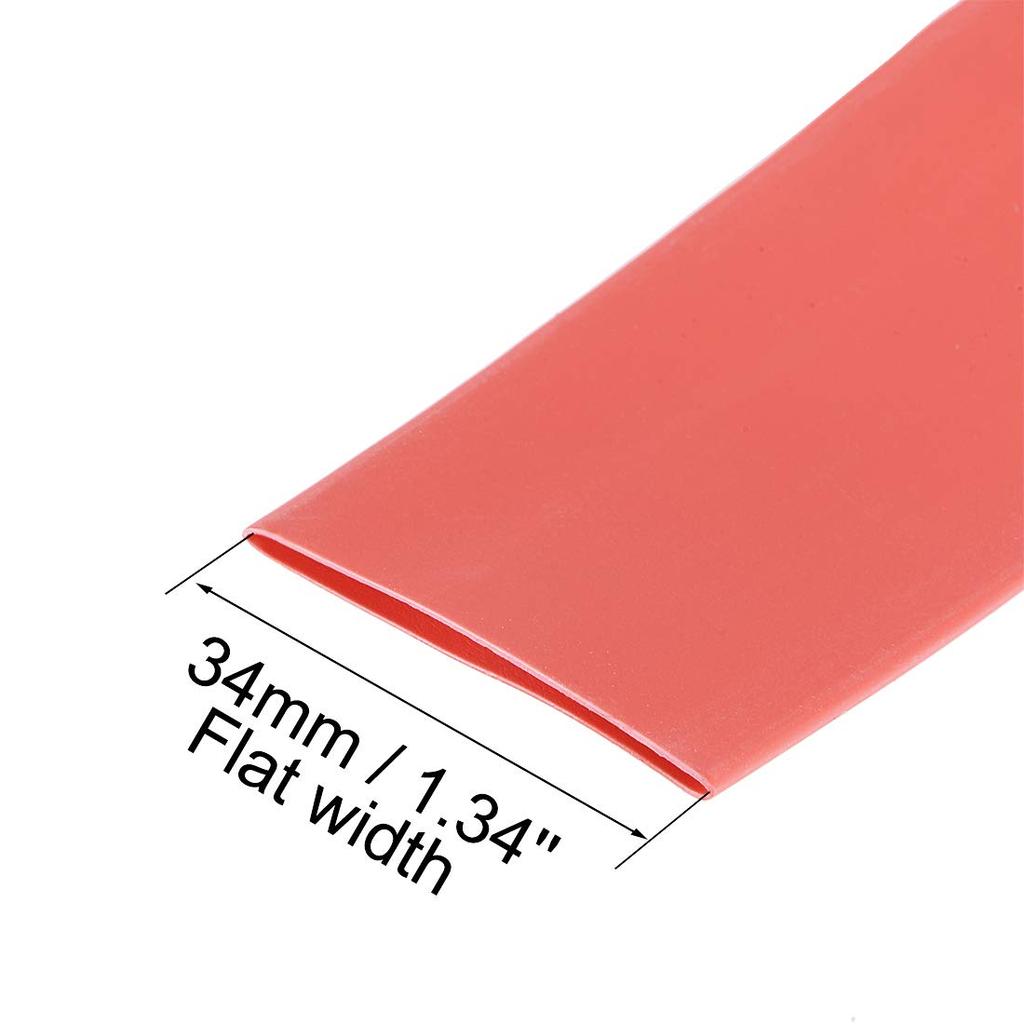 uxcell Heat Shrink Tubing Red Superior Electrical Insulation High Strength Toughness High Temperature Resistant