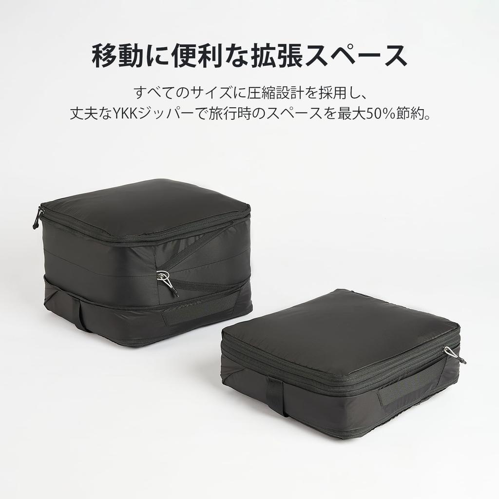 NextPacker Ultralight Travel Compression Bag YKK Waterproof Travel Compression Large for Business Overseas Convenient Travel Item Extreme 3-Piece Set,