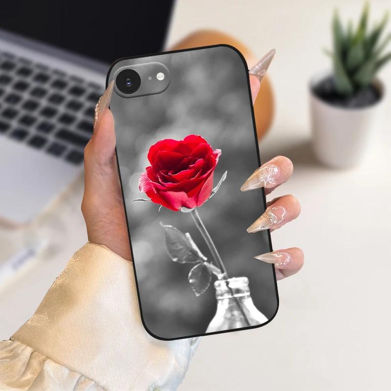 Case For iPhone SE4 Fashion Color Painted Soft Silicone Phone Coque Cover For Apple iPhone 16e 5G A3409 A3408 Shockproof Cases