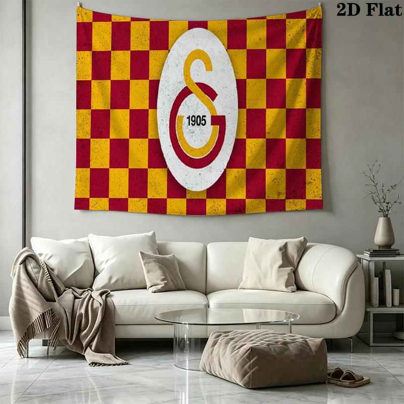 Galatasaray Wall Tapestry Aesthetic Wall Hanging Printed Fabric Blanket Decorative Tapestries for Bedroom Living Room Home Decor
