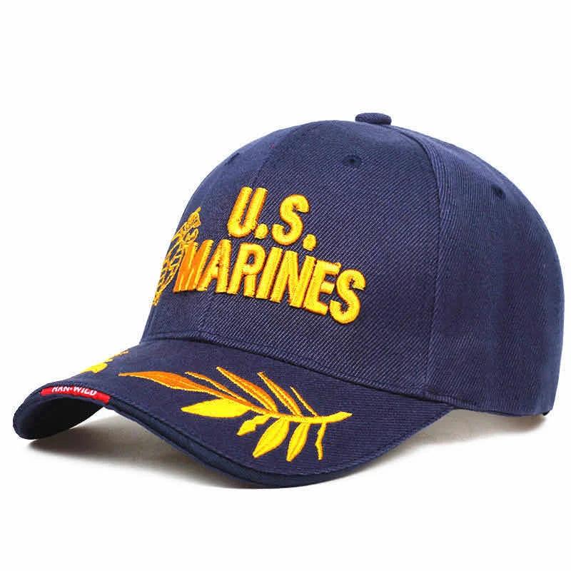 Unisex US Letter Embroidery Baseball Caps Adjustable Casual Hats Spring and Autumn Outdoor Sunscreen Hat