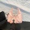Niche retro Spice Girl armpit bag women's summer new high-value shoulder bag pleated dumpling bag