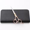 Purple Dragon Professional Half Body Rose Gold Hairdressing Shears: 5.5, 6.0, 7 Inch, Straight and Thinning Scissors