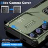 For Samsung Galaxy S24 Ultra Case Rotate Kickstand Slide Lens Window Phone Cover