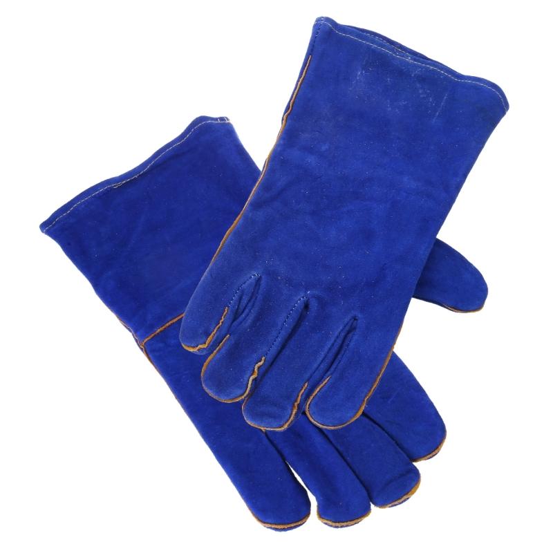 Leather Welding Gloves Heat/Fire Resistant Perfect for Gardening/Oven/Grill/Mig/Fireplace/Stove/Pot Holder/ Tig Welder