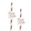 10 stücke Bachelorette Party Einweg Decor Strohhalme Team Braut Zu Werden Hochzeit Party Kreative Abbaubar Papier Stroh Parteien Liefert