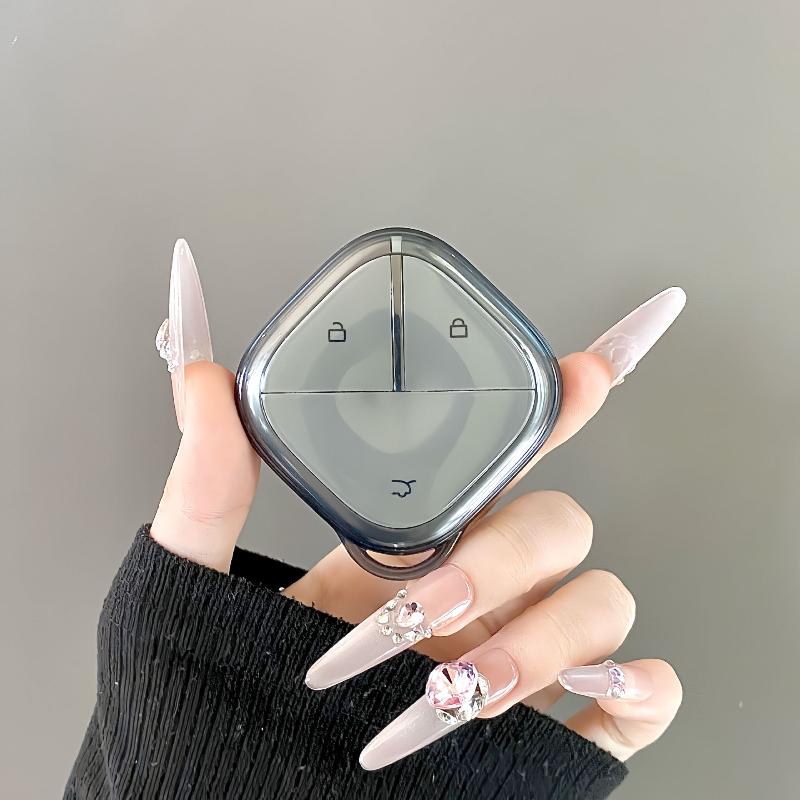Transparent Tpu Car Key Case Cover For 2023 Wuling Bingo, Airev, Qingkong, Baojun Yunduo,Kiwi Ev Mini Car Key Fobs Shell A3