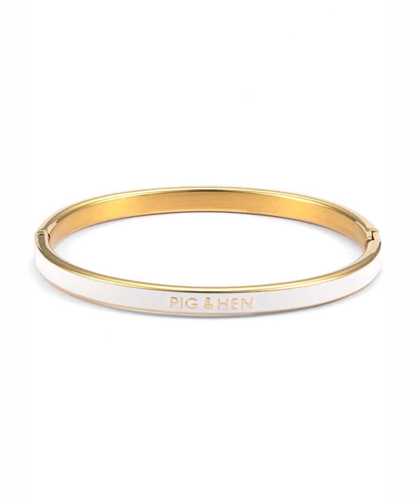 Pig&Hen (Women'S) Maya Lu Aura Bracelet - Ivory X Gold