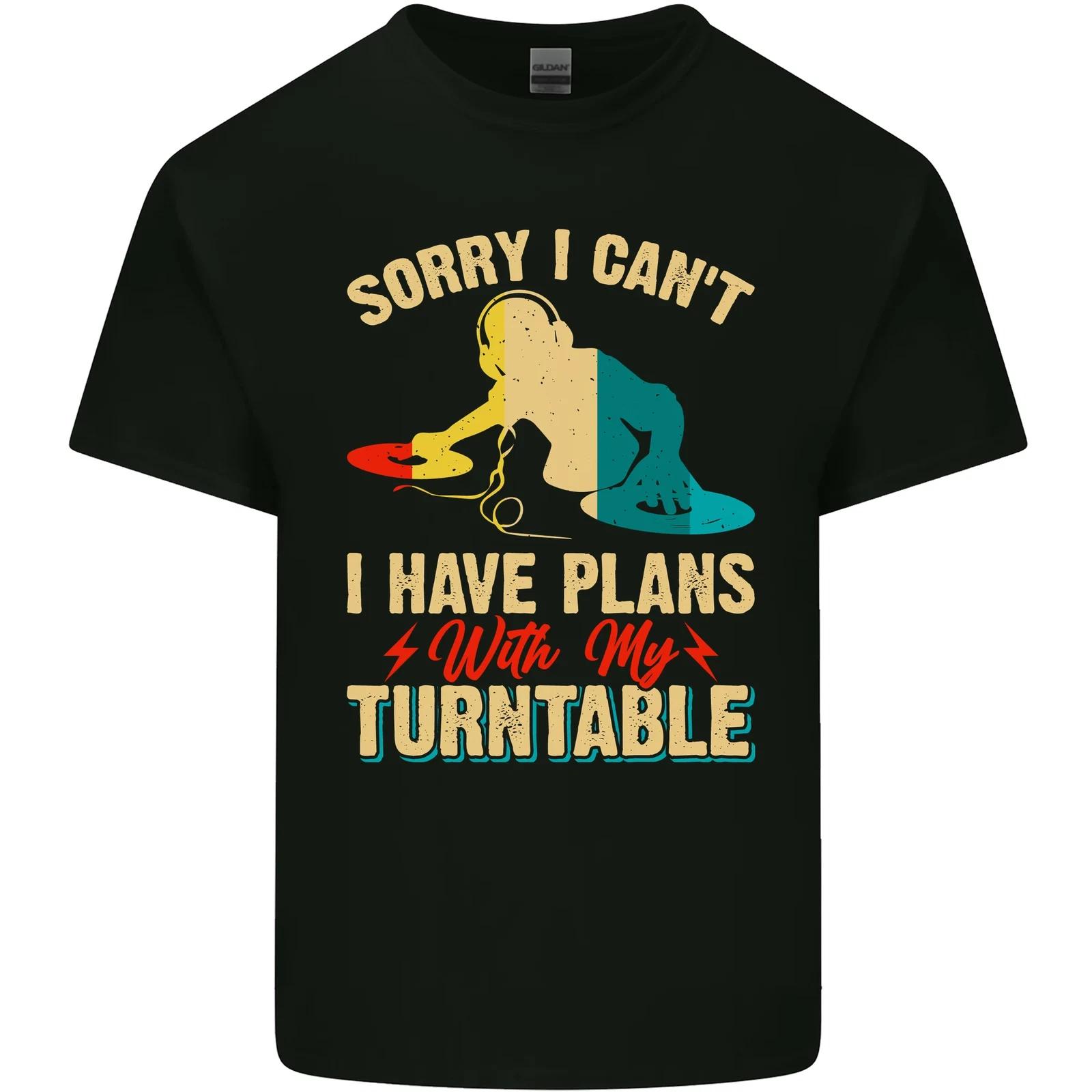 Plans With My Turntable DJ DJing Kids T-Shirt Childrens L